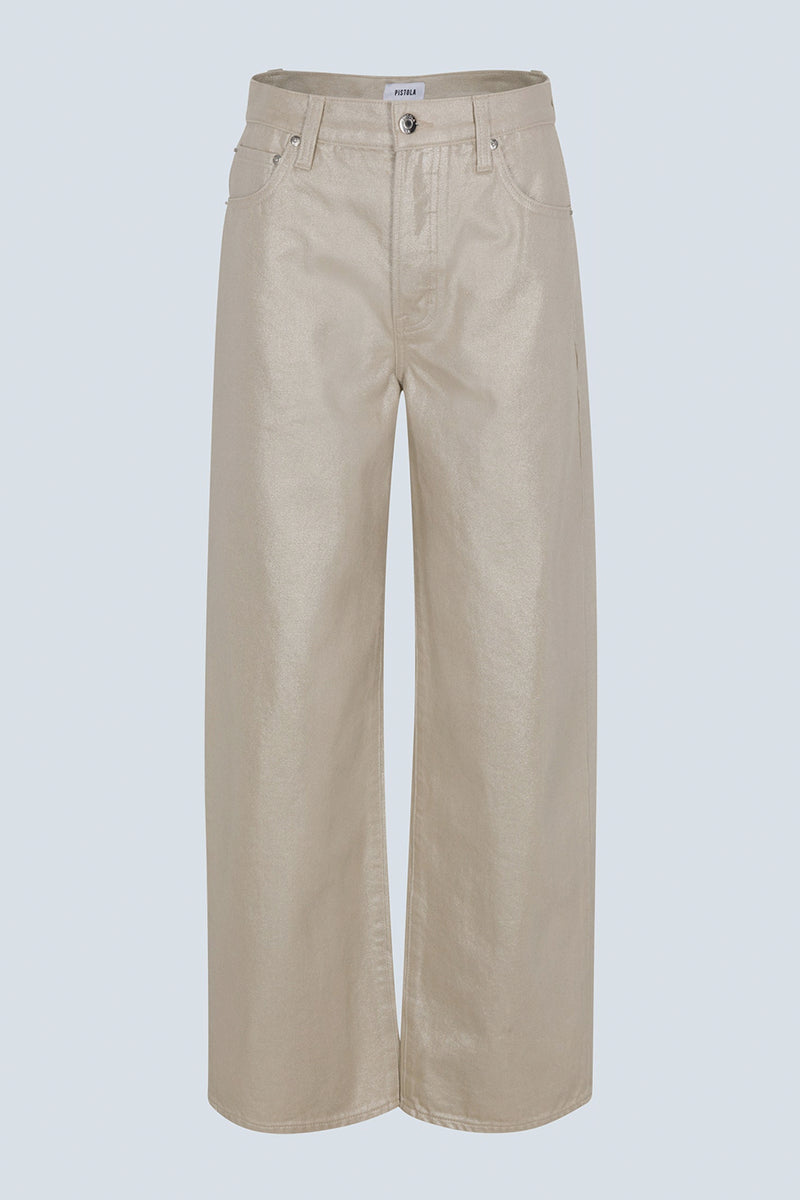 Tate High Rise Bowed Wide Leg Jean