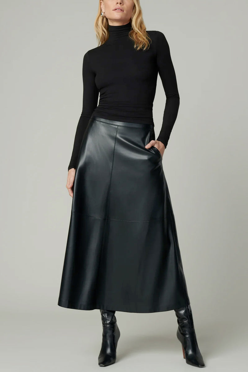 The Tavi Vegan Leather Skirt