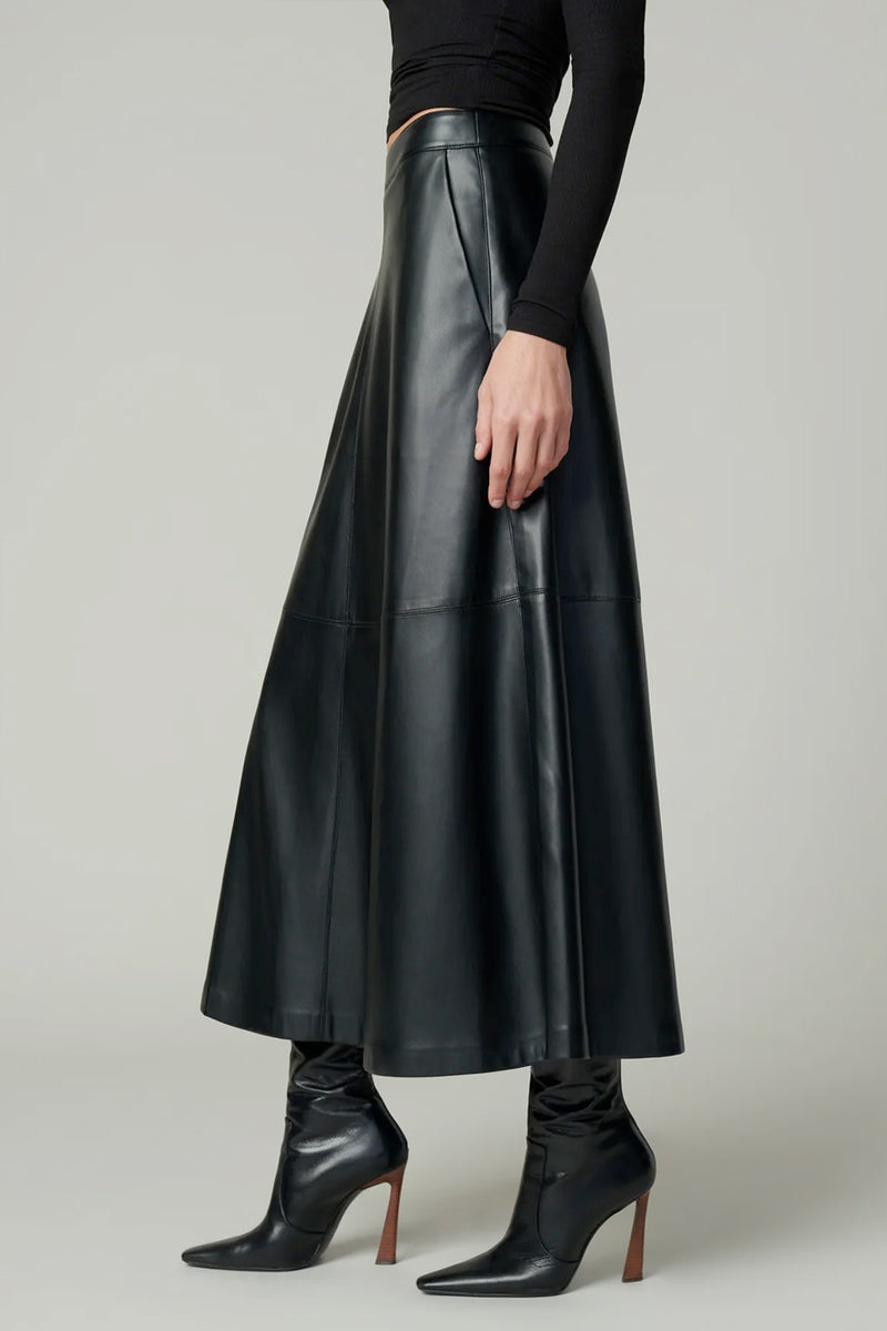 The Tavi Vegan Leather Skirt