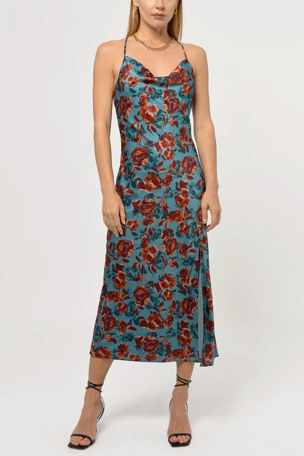 Valencia Eco Satin Slip Dress