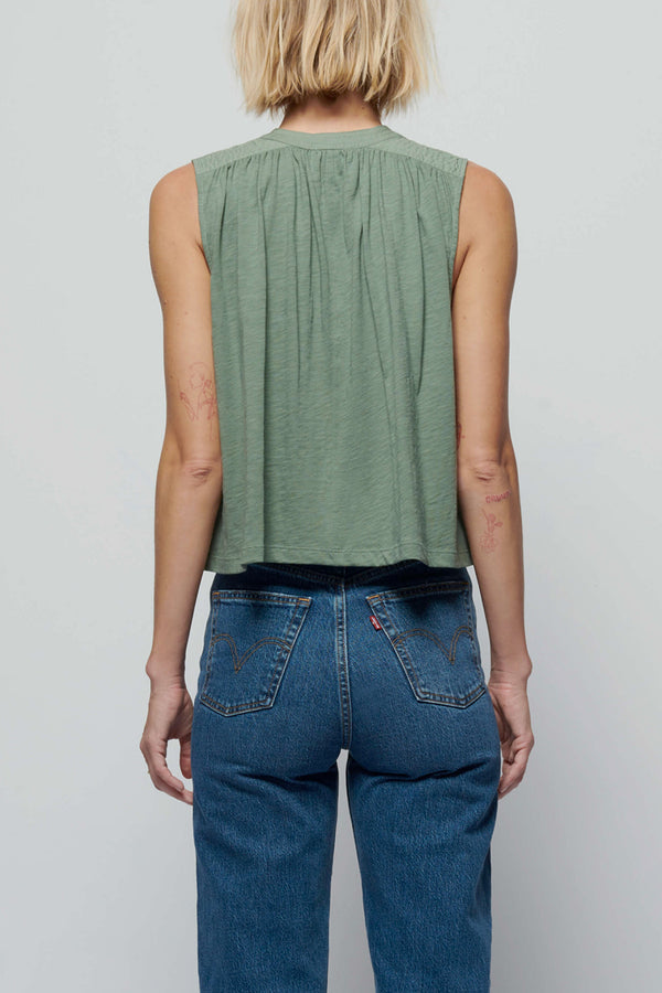 Via Tie Front Flowy Tank