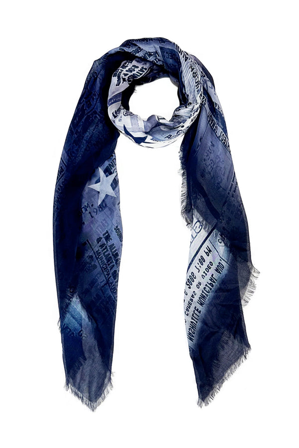 Vintage Tickets Scarf - Assorted Colors