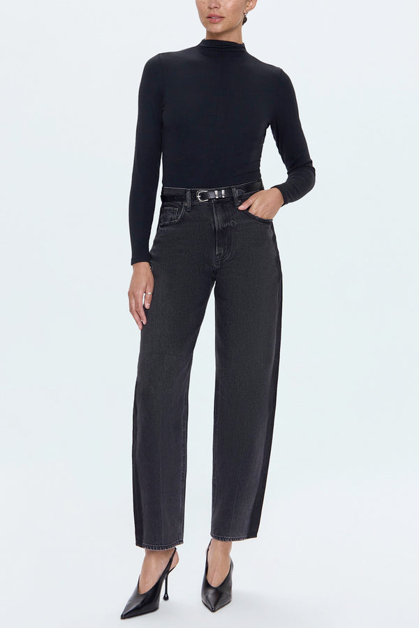 Wes High Rise Barrel Jean