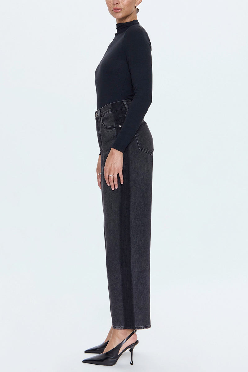 Wes High Rise Barrel Jean