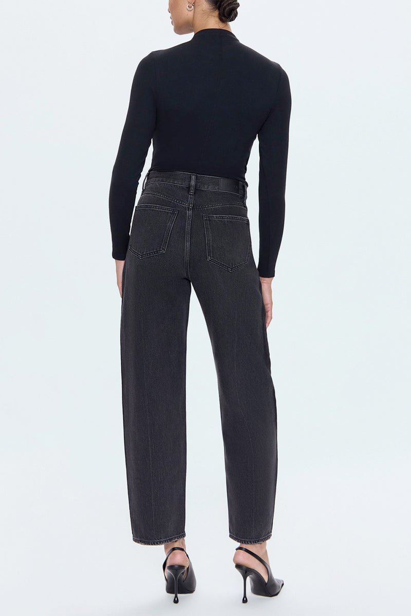 Wes High Rise Barrel Jean