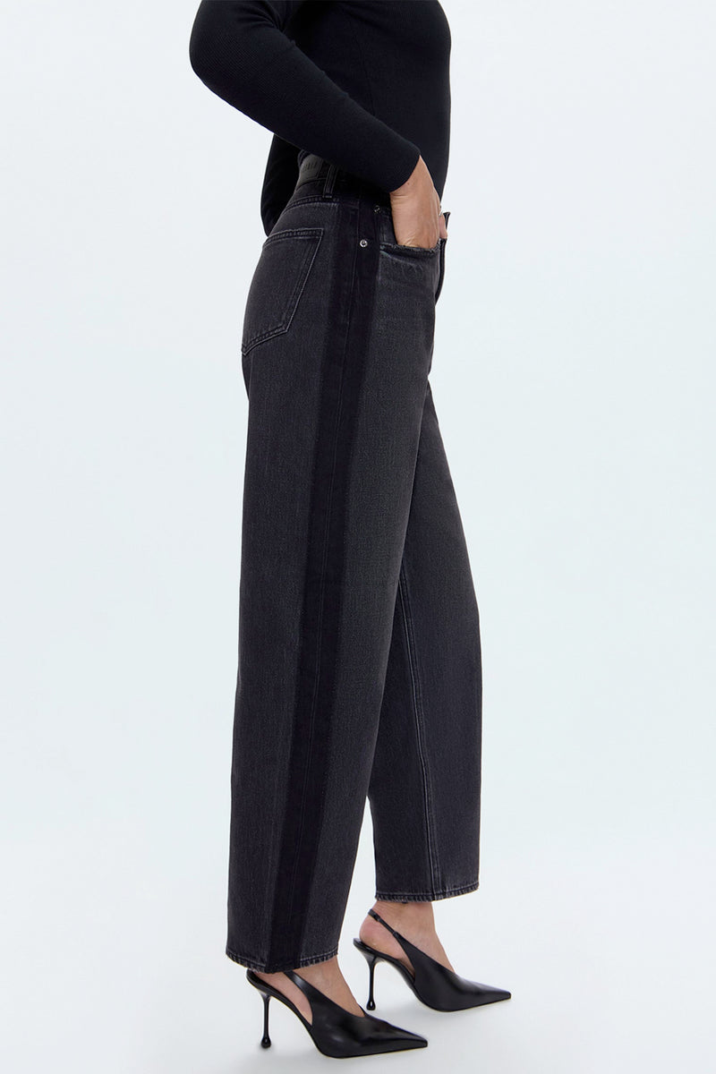 Wes High Rise Barrel Jean