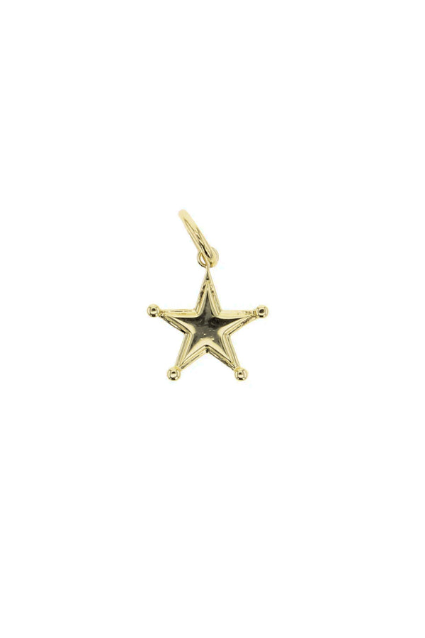 Gold Western Star Charm
