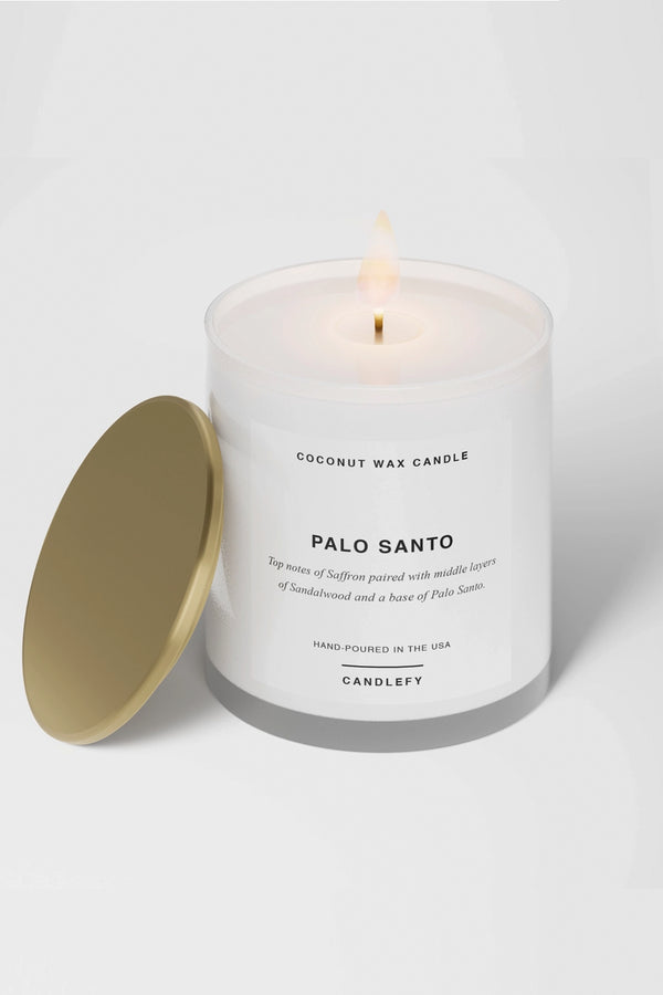 Palo Santo Candle White Tumbler