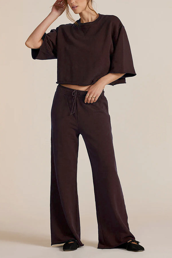 Wide Leg Drawstring Pant