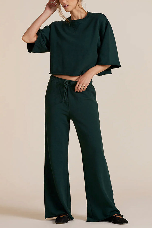 Wide Leg Drawstring Pant