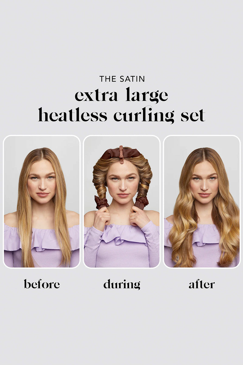 XL Satin Heatless Curling Set