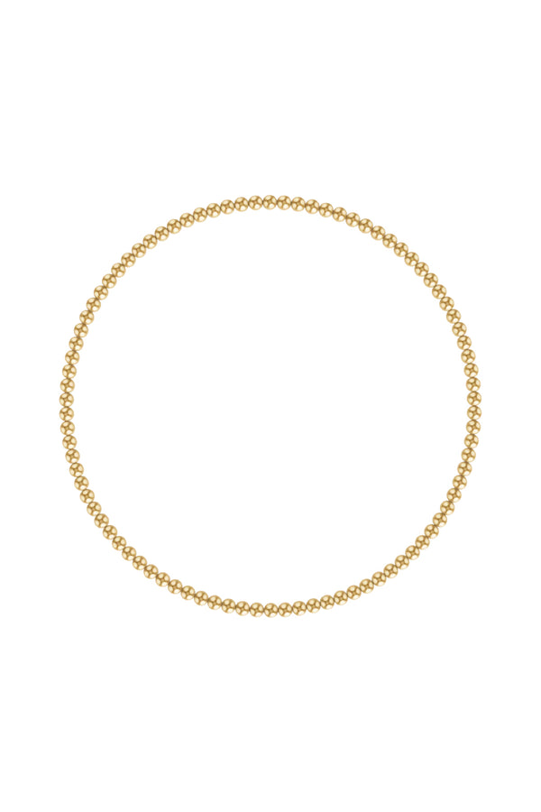 2mm Gold Ball Bracelet