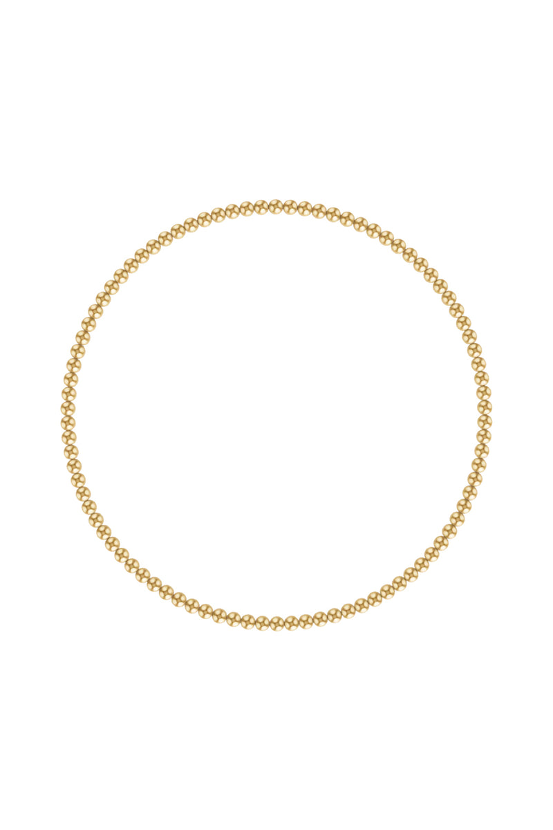 2mm Gold Ball Bracelet