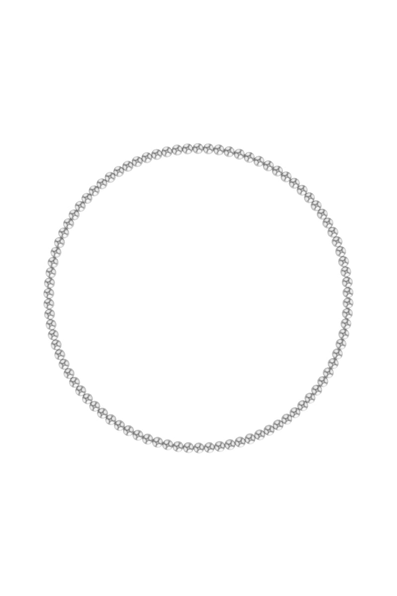 2mm Silver Ball Bracelet