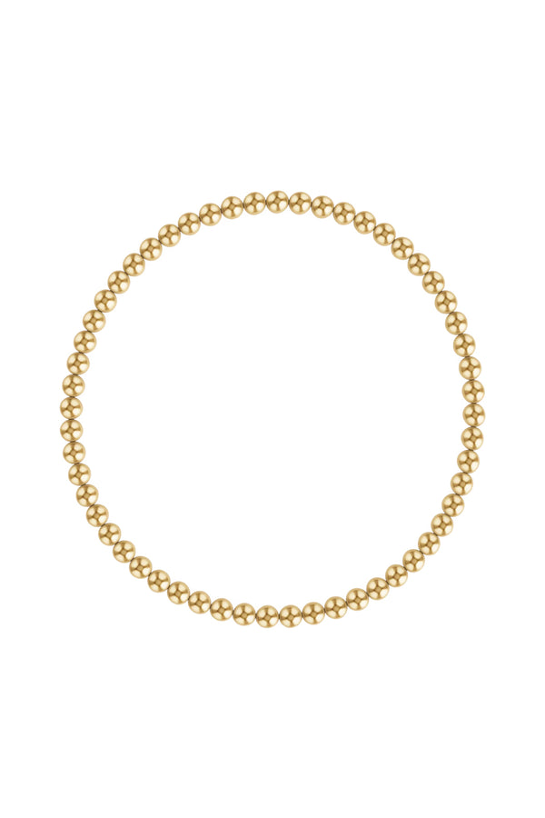 3mm Gold Ball Bracelet