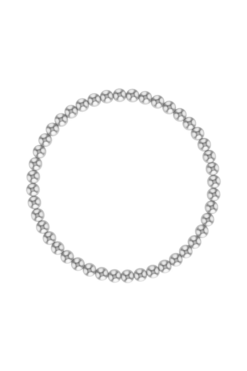 4mm Silver Ball Bracelet