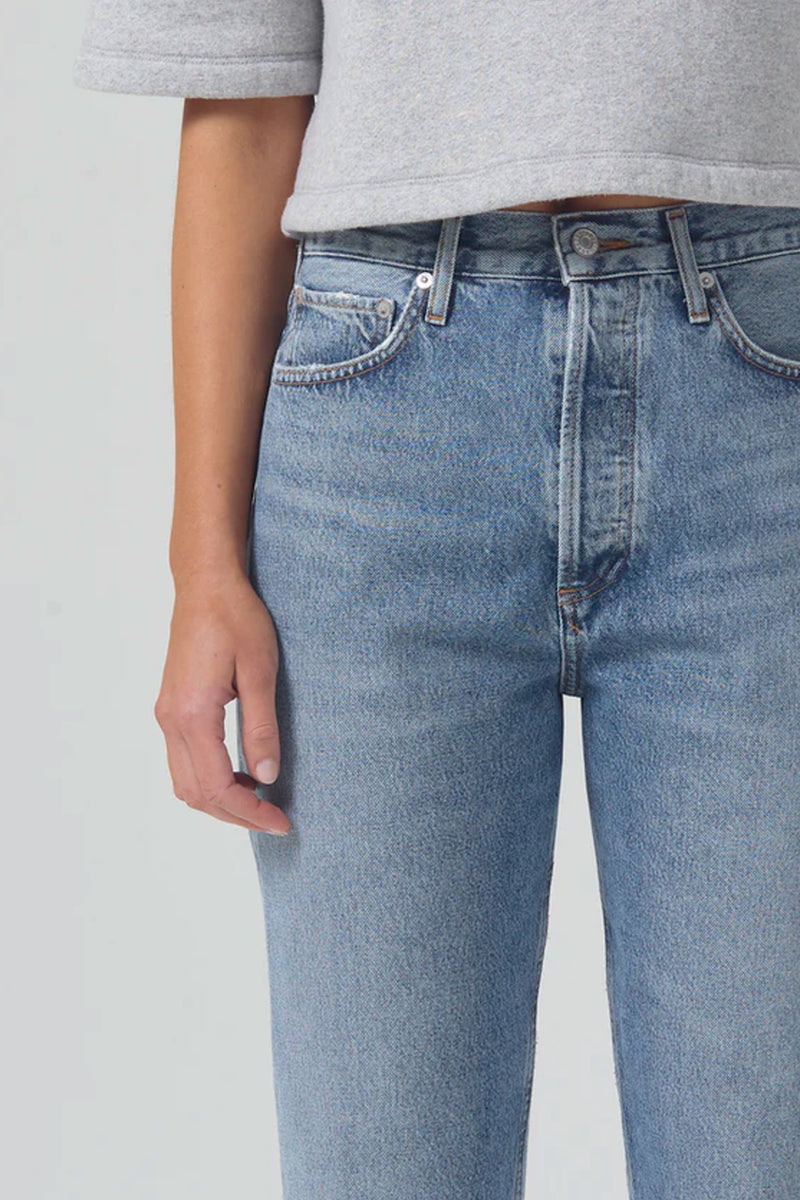 90s Pinch Waist High Rise Straight