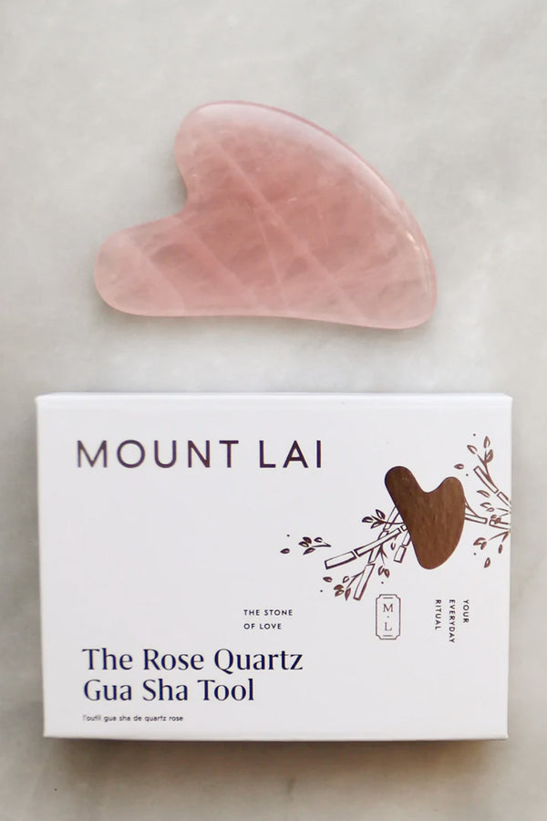 The Rose Quartz Gua Sha Facial Lifting Tool