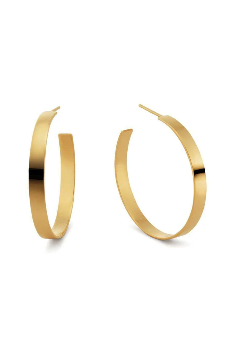 Carrie Flat Hoops