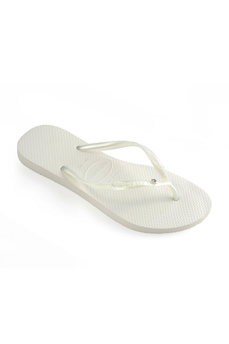 Slim Crystal Glamour Flip Flops