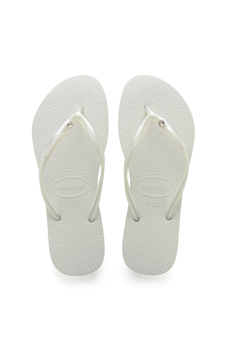 Slim Crystal Glamour Flip Flops