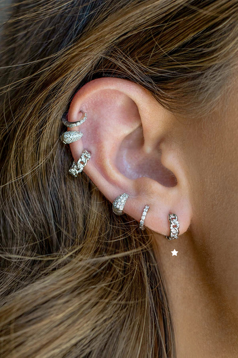 Cubic City Walk Mini Chain Hoops