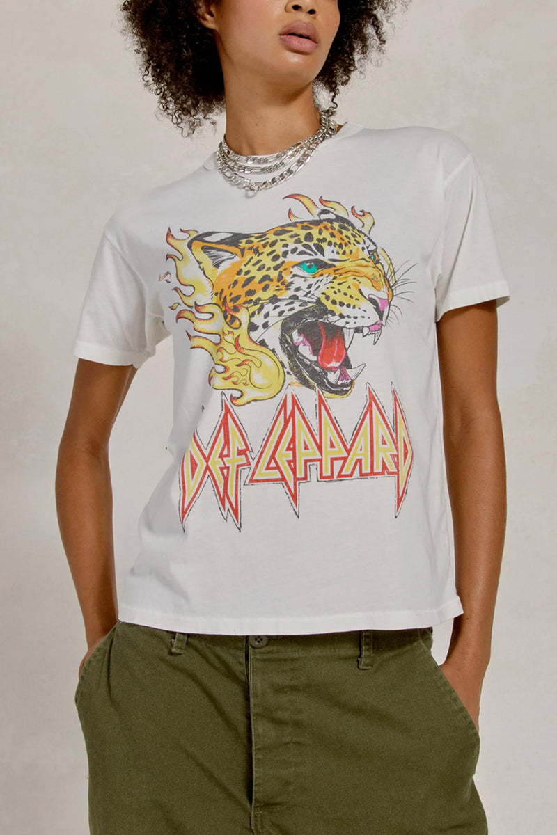Def Leppard TNT Pyromania '83 Ringer Tee