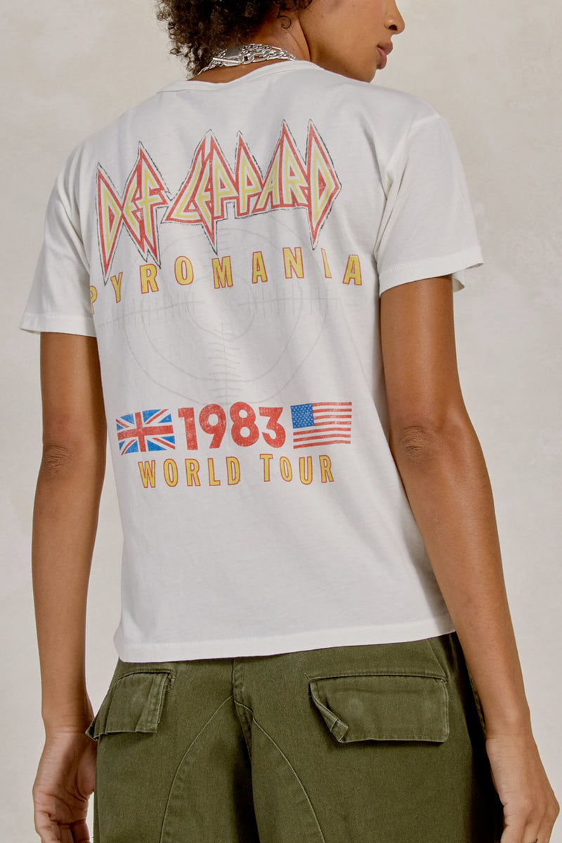 Def Leppard TNT Pyromania '83 Ringer Tee