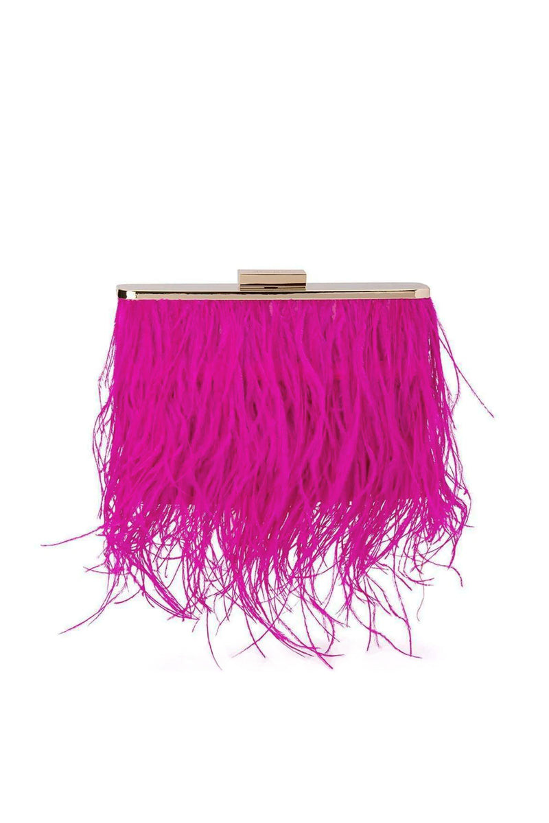 Estelle Feather Clutch