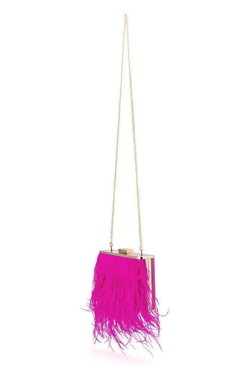 Estelle Feather Clutch