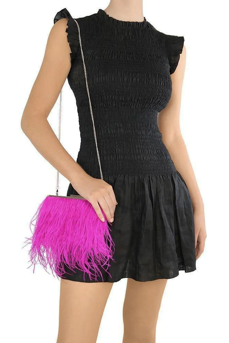 Estelle Feather Clutch