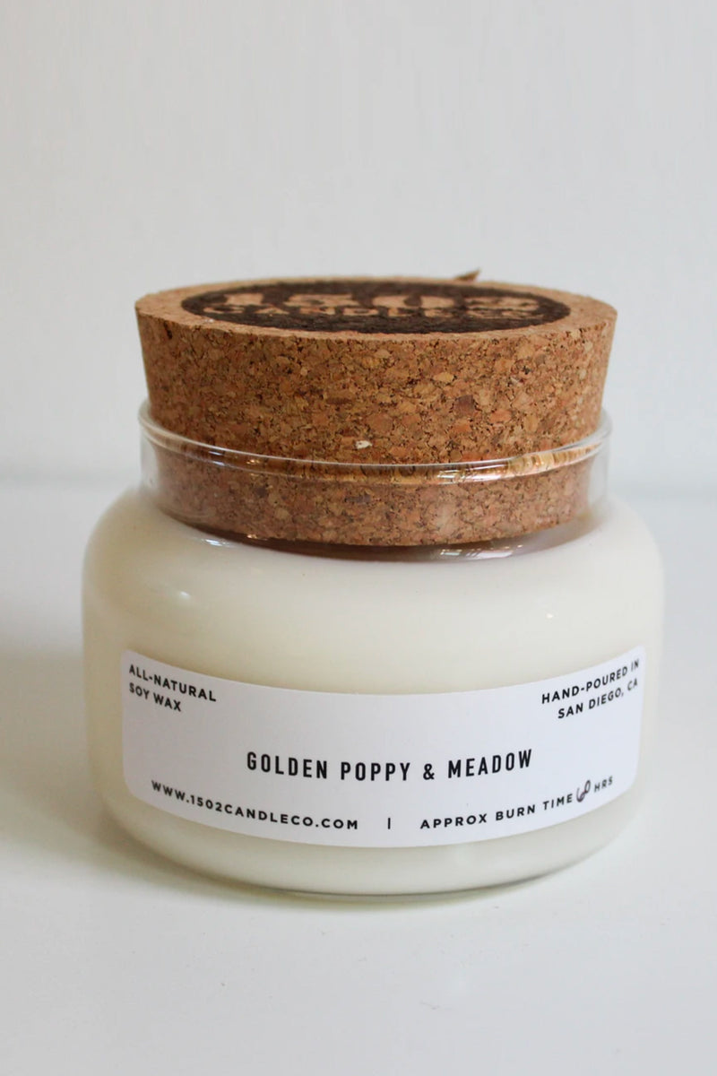 Golden Poppy & Meadow Apothecary Jar Candle
