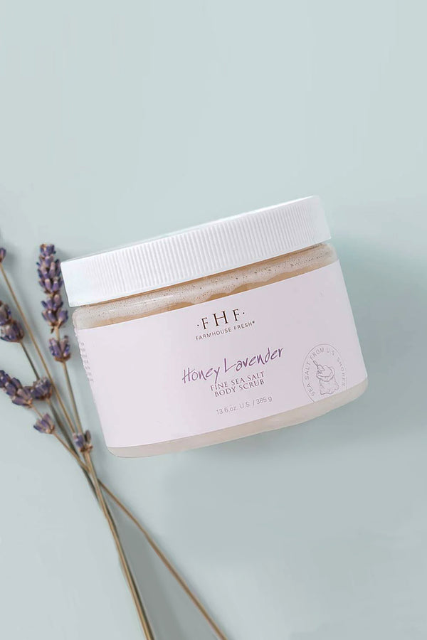 Honey Lavender Fine Sea Salt Body Scrub