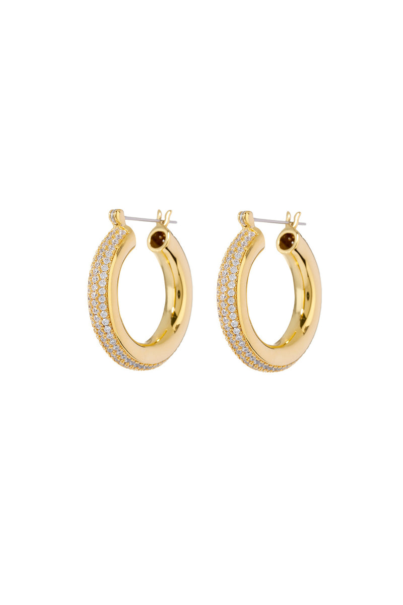 Pave Stripe Baby Amalfi Hoops