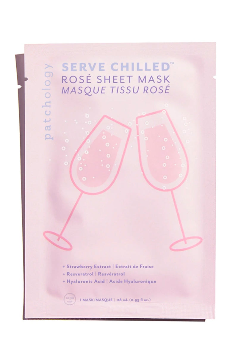 Serve Chilled Rosé Sheet Mask Pinkadot