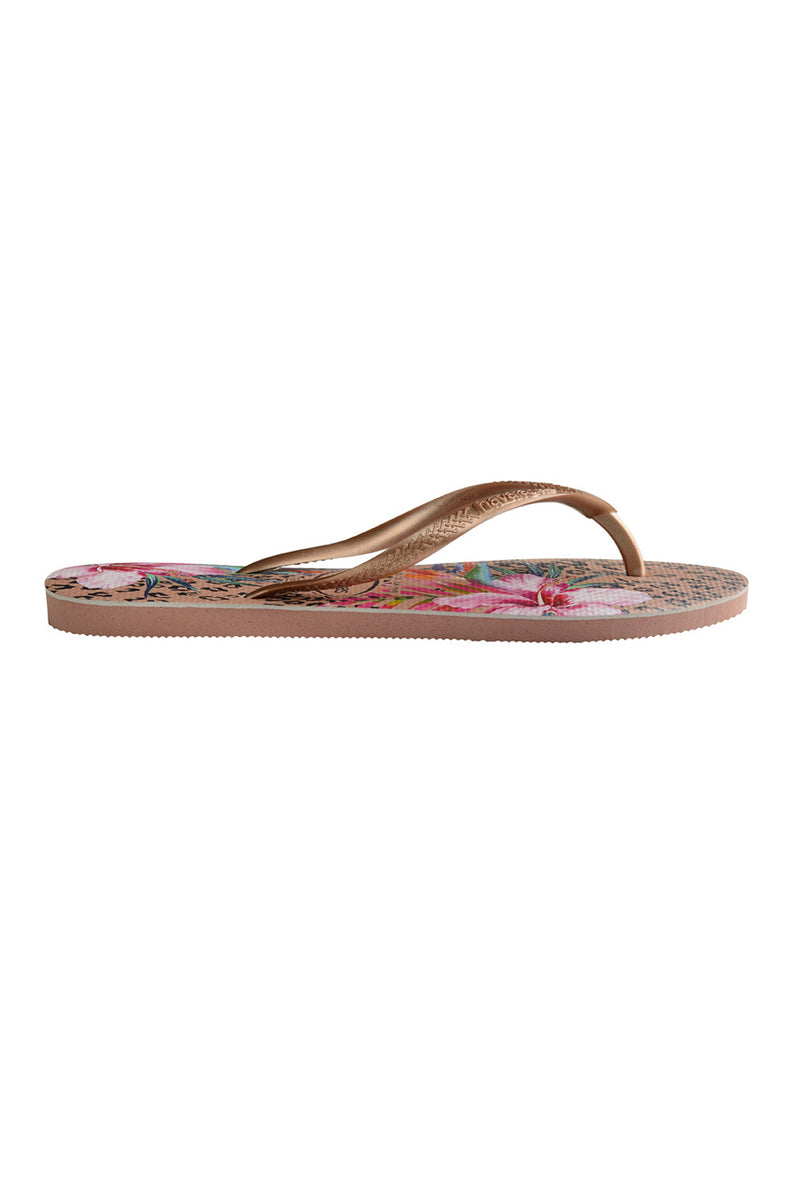 Slim Animal Floral Flip Flops