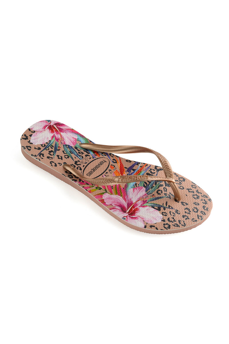 Slim Animal Floral Flip Flops