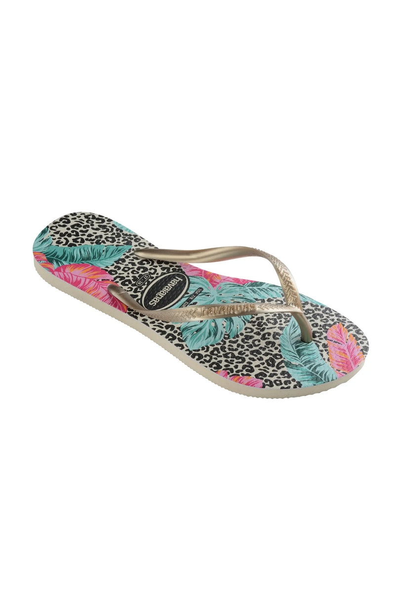 Slim Animal Floral Flip Flops