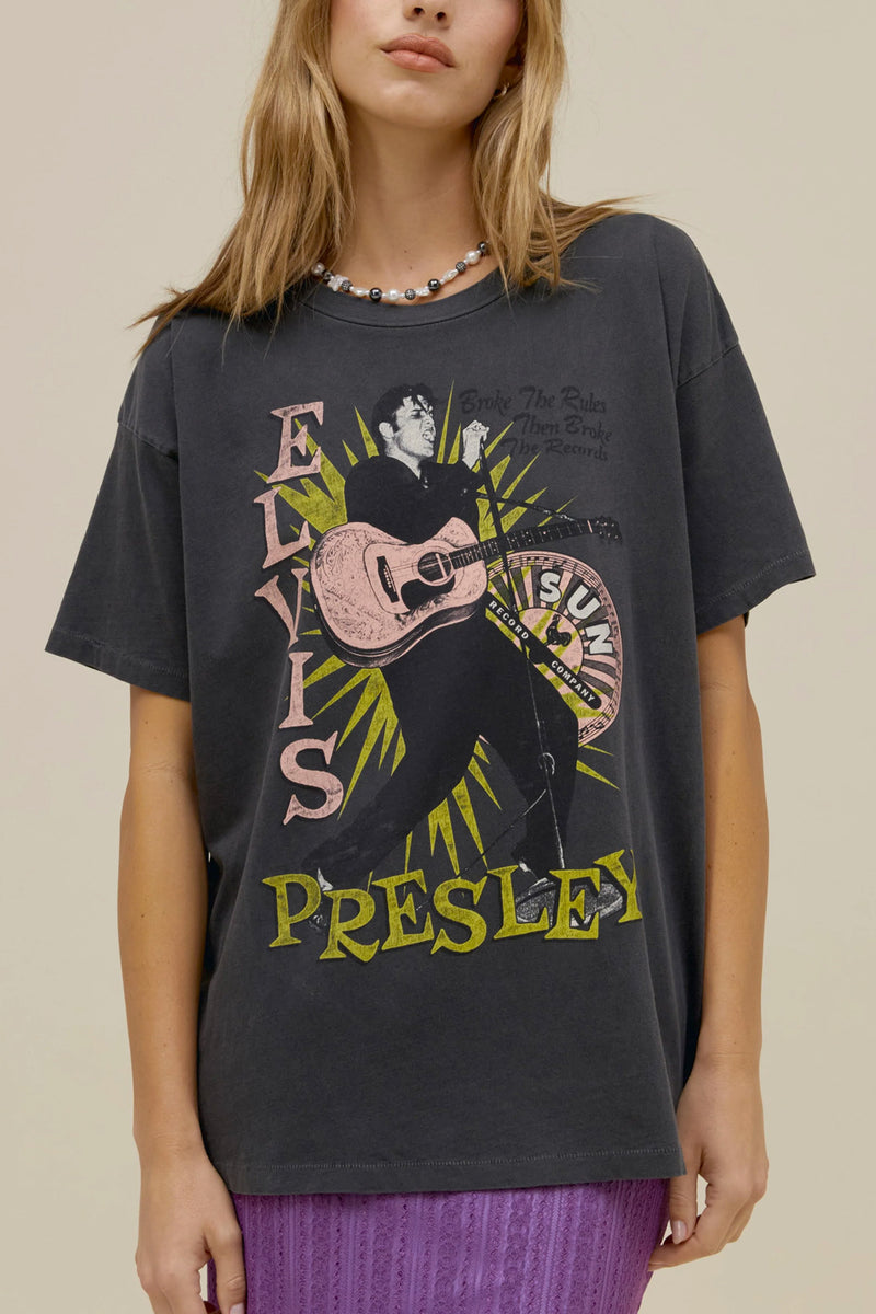 Sun Records X Elvis Broke The Rules Merch Tee