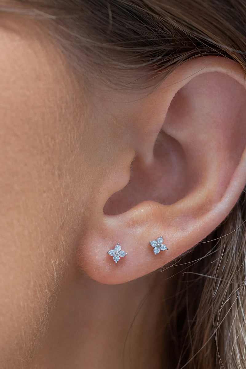 Teeny Tiny Clear Cluster Studs