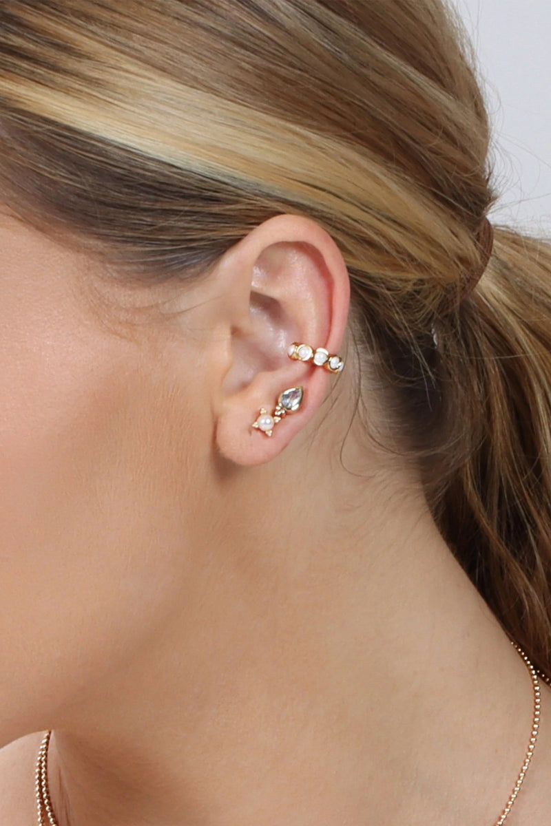 Temple Teardrop Studs