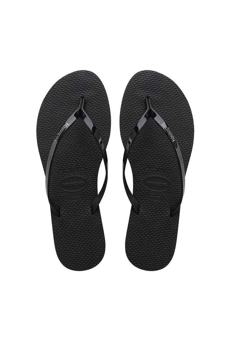 You Metallic Flip Flops