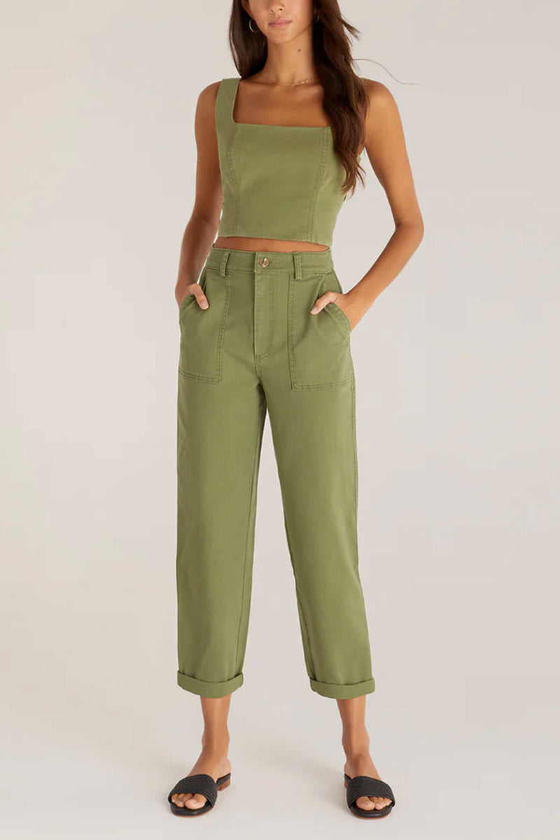 Zoe Cotton Twill Pant